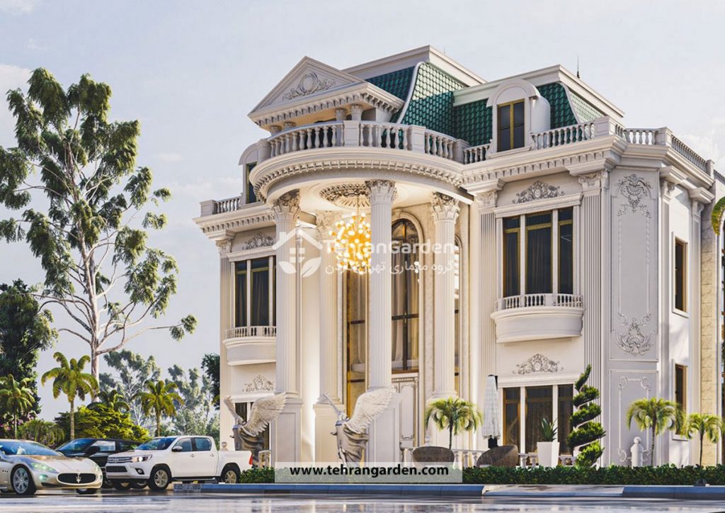 تصميم الفيلا الكلاسيكي