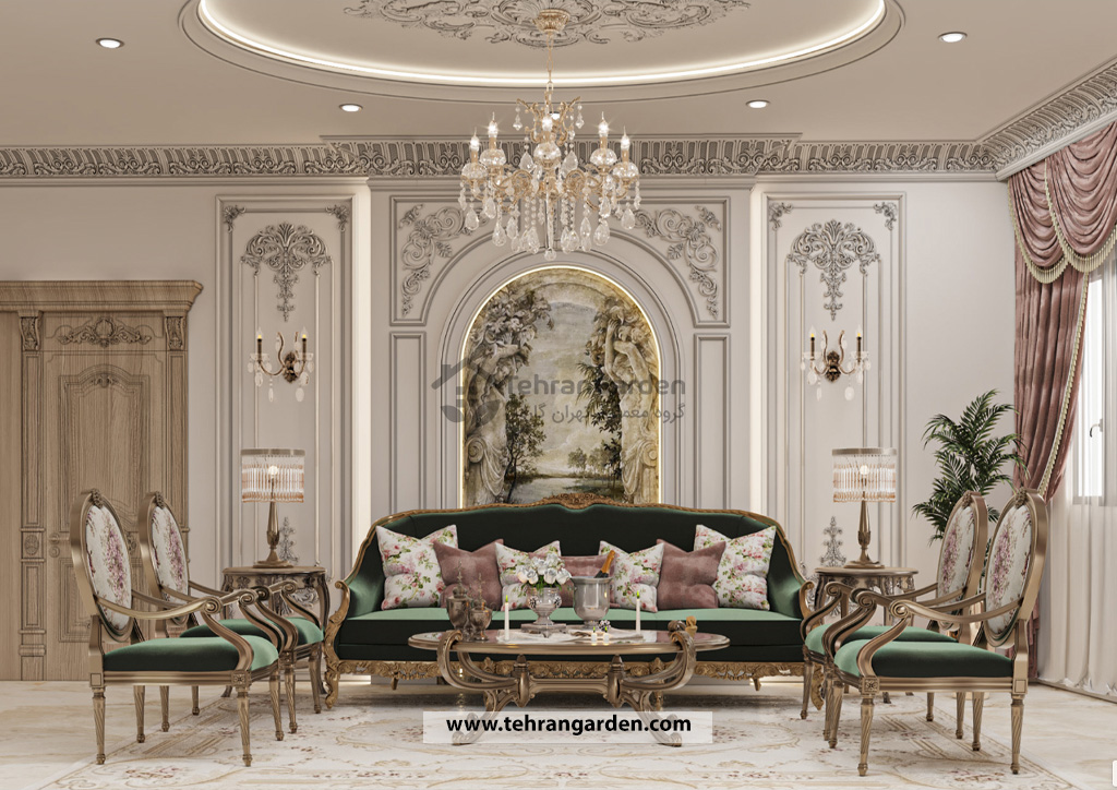 تصميم داخلي كلاسيكي للفيلا