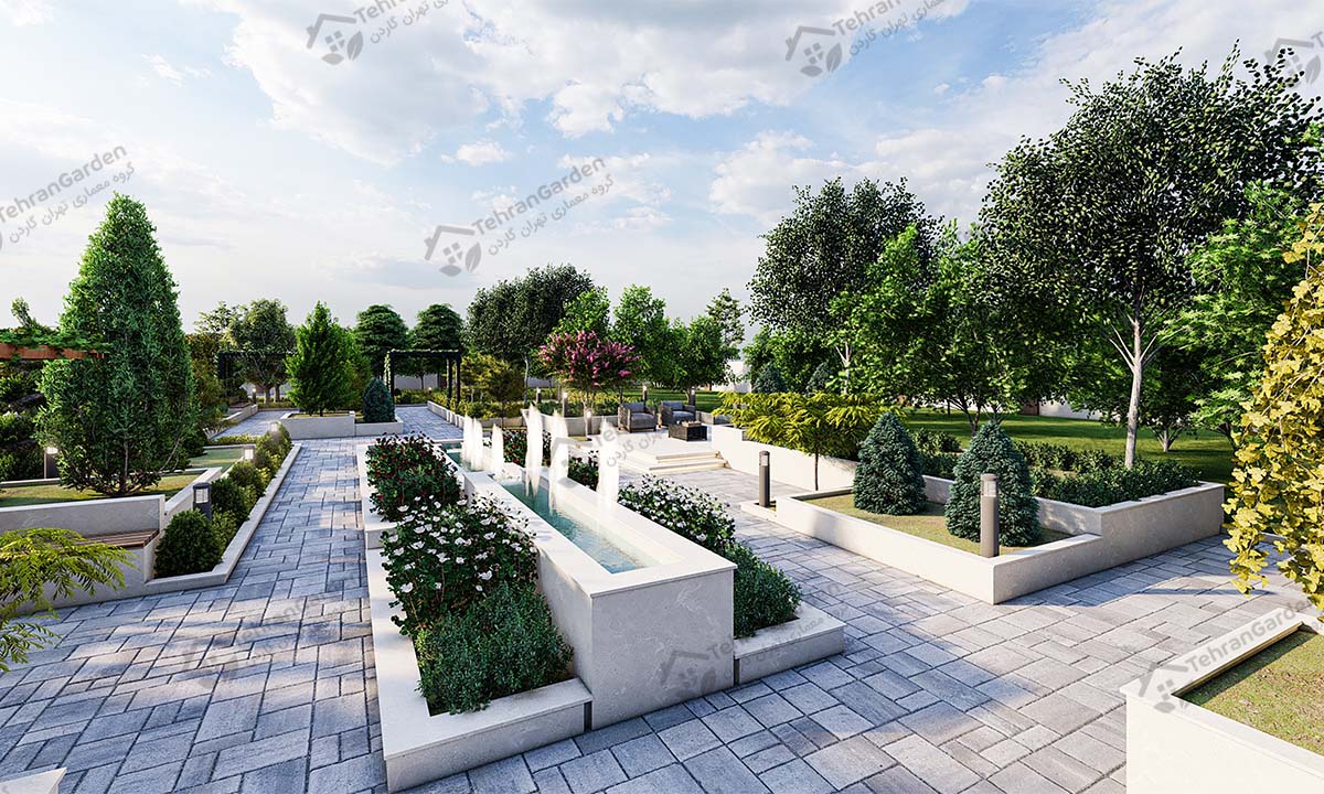 تصميم مدخل الحديقة