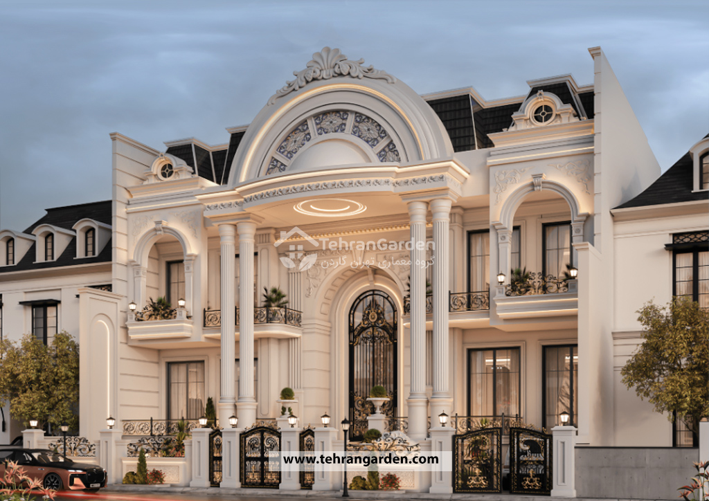 مراحل تصميم الفيلا الكلاسيكية