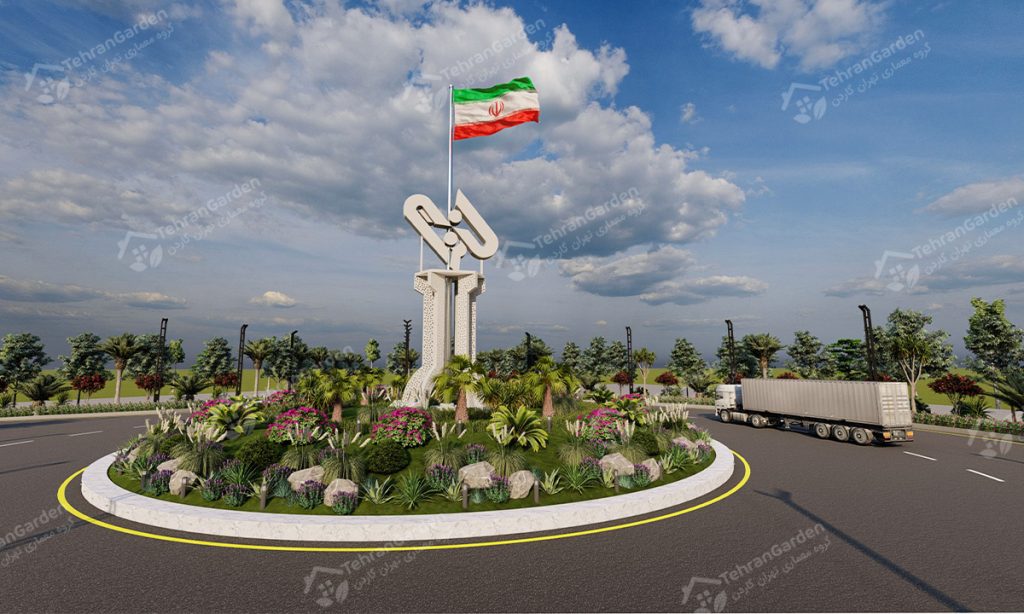 تصميم المساحات الخضراء في الساحة