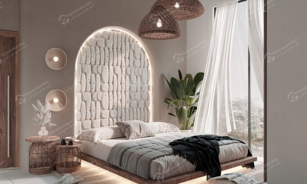 تصميم داخلي لغرفة نوم فيلا